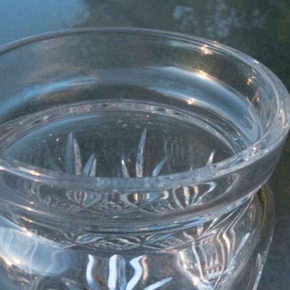 Waterford Crystal Kelley Biscuit Barrel Jar & Lid Set height 7” - Picture 3 of 6